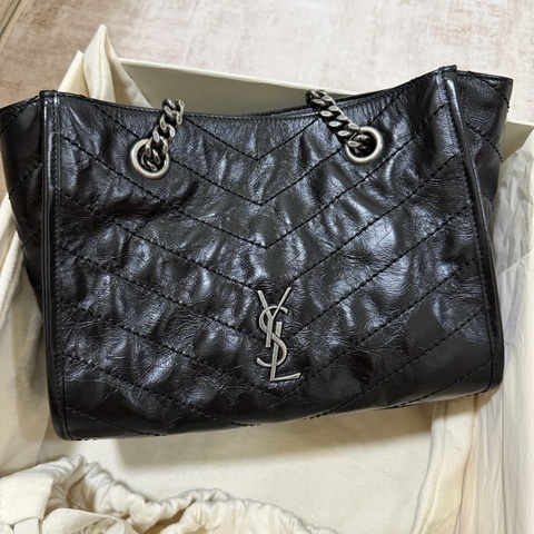 Ysl Niki tote mini黑銀 26年票