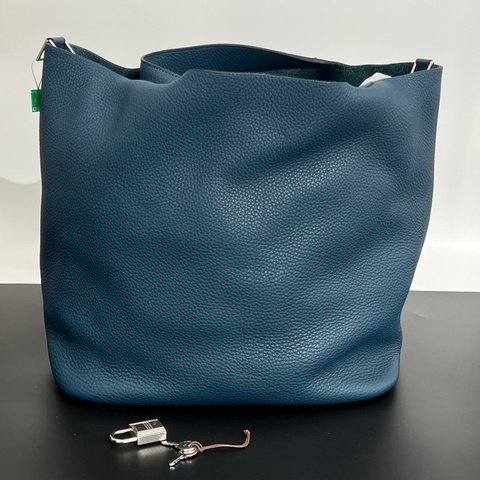 HERMES 愛馬仕 菜籃子31 T刻 有鎖有鑰匙