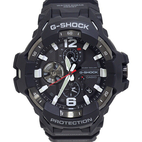 卡西歐 G-Shock GR-B300 男士手錶，太陽能動力，20 ATM 防水，黑色錶盤