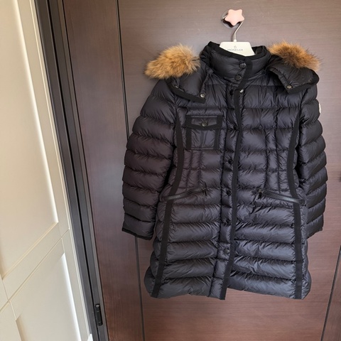 MONCLER HERMINE 羽絨外套 尼龍 黑色全新女款