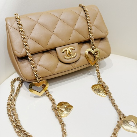 Chanel 心心金鏈