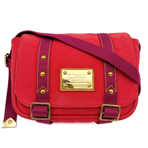 路易威登 Antigua Busas PM M40040 帆布單肩包（Rouge）
