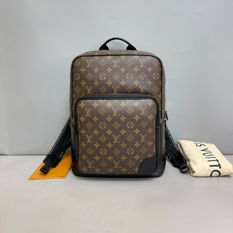 Louis Vuitton 男士Dean老花黑色雙肩包晶片款
