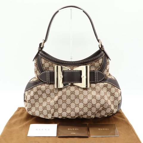 Gucci GG Canvas Queen Hobo包 手提包 肩背包