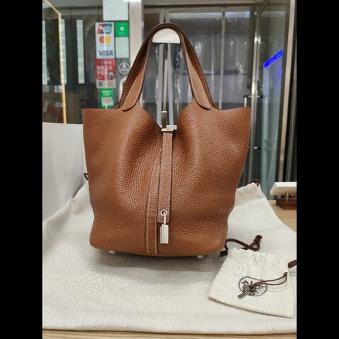 Hermes Picotin 22 gold x phw