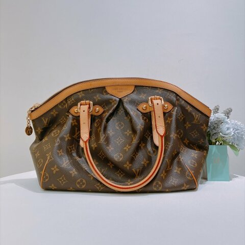 TW4972	Louis Vuitton 路易威登大號經典花紋手提包包  Tivoli GM Monogram Canvas Brown x GHW