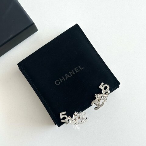 99新🆕 有購證🙌🏻 Chanel 香奈兒 No.5 銀色耳環