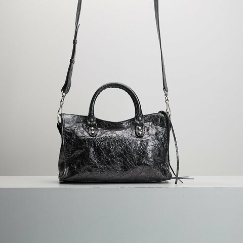 Balenciaga Le City 小號機車包/鋼灰
