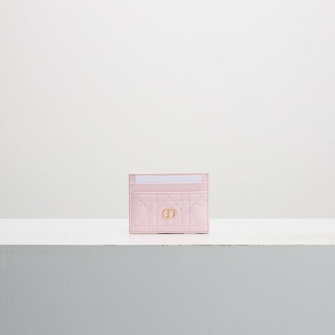 DIOR Caro Freesia 5層卡片夾/粉色愛心