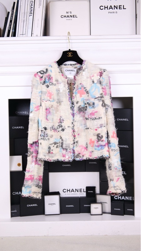 Chanel 07年秀款涂鸦编织上衣外套