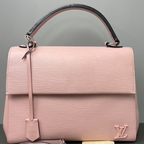 Louis Vuitton 路易威登 Cluny克魯尼中號粉色Epi手提斜挎包
