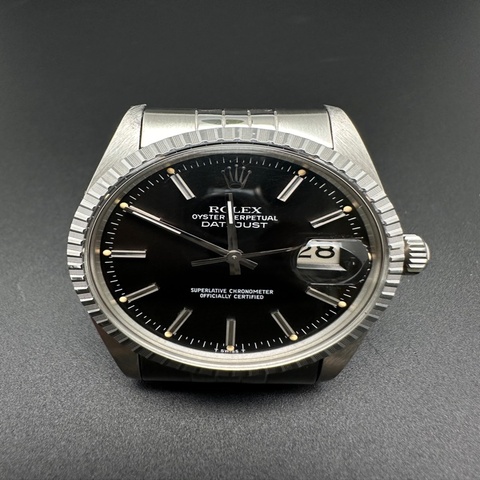 勞力士 Datejust 16030 黑盤精鋼 36mm 自動機械 日期窗