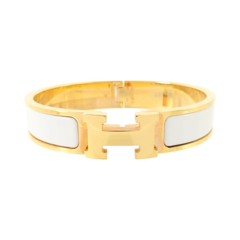 HERMES 金屬/琺瑯Clic H Bracelet金扣手鏈