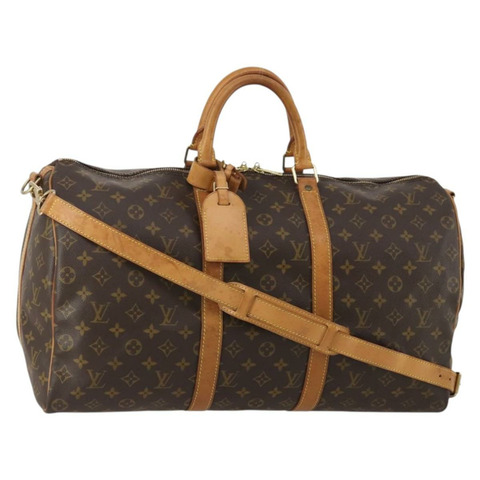 路易威登 Monogram Keepall Bandouliere 45 波士頓包 M41418 LV Auth 194750
