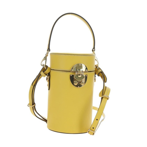 Miu Miu 手提包 皮革 2way 黃色 金色 正品 195501V