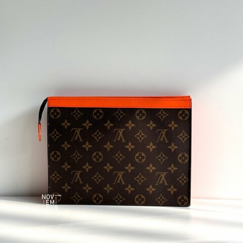 99新🆕 Louis Vuitton 路易威登 Pochette Voyage MM 橘色