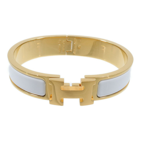 HERMES 金屬/琺瑯Clic H Bracelet手鐲