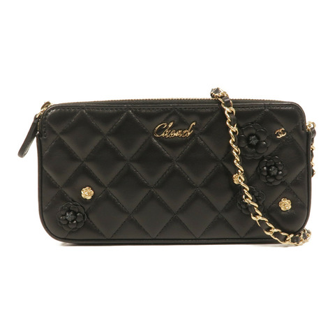 CHANEL 羊皮皮革CC Mark Matelasse Bag鏈帶肩背袋