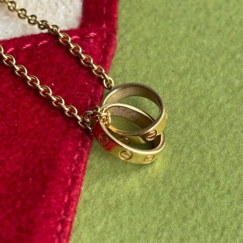 ::Cartier:: 卡地亞 Baby Love Bracelet 18K Gold 金色雙環LOVE手鍊