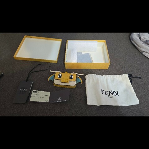 FENDI FRGMT x POKÉMON Mini Mamma Baguette Dragonite Bag