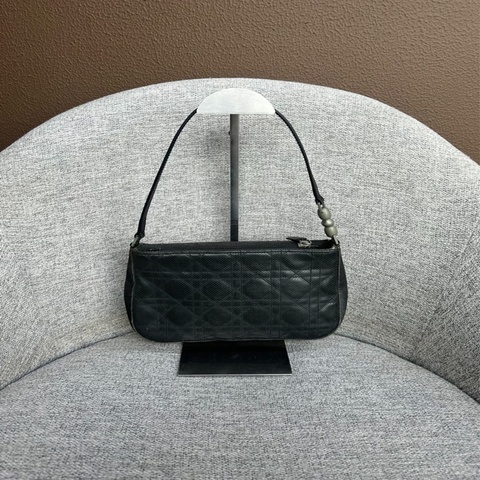 【一顆小可愛🥰裝得下手機📱】Dior 經典 戴妃菱格紋 麻將包｜腋下包