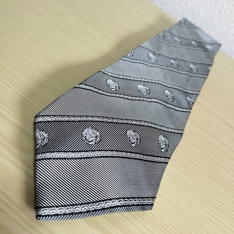 真品 GIANNI VERSAGE凡塞斯絲綢領帶 義大利製 100% Silk