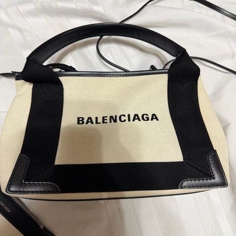 Balenciaga Navy Cabas XS