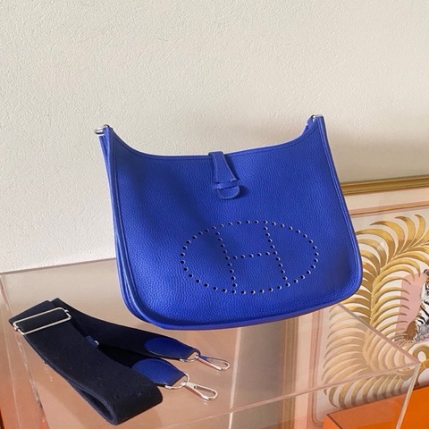 Hermès 愛馬仕Evelyne 29 電光藍銀扣 男女同款
