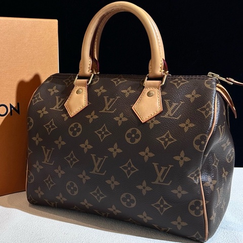 Louis Vuitton路易威登 speedy25經典老花手提款