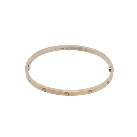 Cartier 18K玫瑰金LOVE手鐲bracelet #18