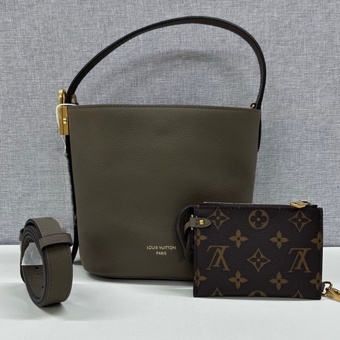 Louis Vuitton 路易威登 灰咖色Allin bb 手提斜挎包 尺寸：17*13*19cm