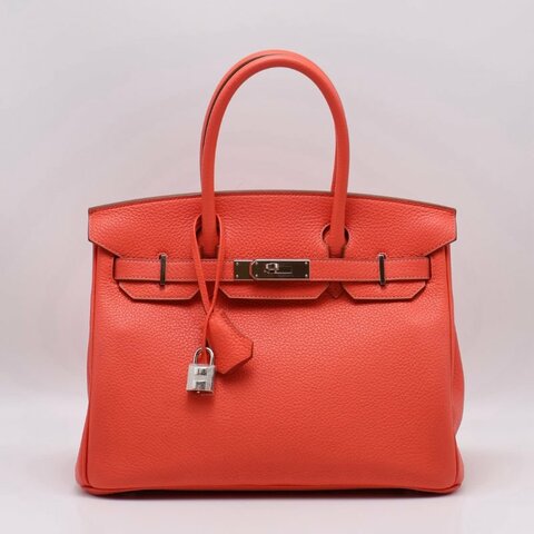 HERMES Birkin 30 - Rose Texas 0E 德克薩斯粉銀 🅁