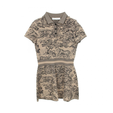 Christian Dior Toile de Jouy Polo 衫連身裙 #38 束腰外衣 254R50AM510 黏膠 CD