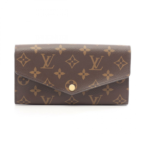 路易威登 Portefeuille Sala 雙折皮夾 M60531 Monogram 帆布 棕色 二手