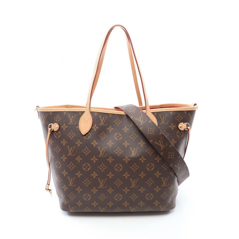路易威登 Neverfull Inside Out MM 單肩手提包 M12096 Monogram 紅色 二手