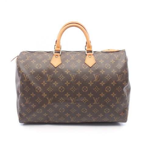 路易威登 Speedy 40 手提包 M41522 Monogram 帆布皮革棕色二手女士