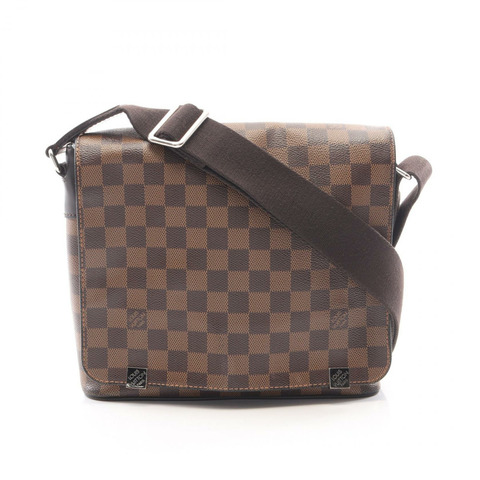 路易威登 District PM NM 單肩斜背包 N41031 Damier 皮革 Ebene