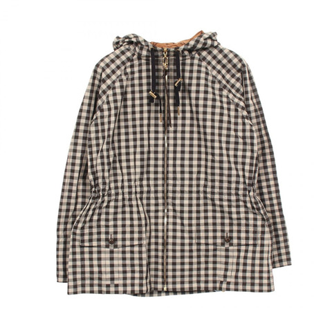 路易威登 Monogram Gingham 格紋連帽外套 #36 尼龍 RW251WD RAG FSOW48