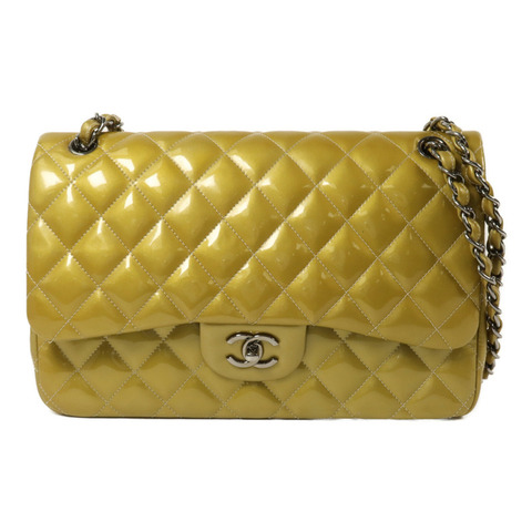 CHANEL 漆皮皮革Large Classic鏈帶肩背袋