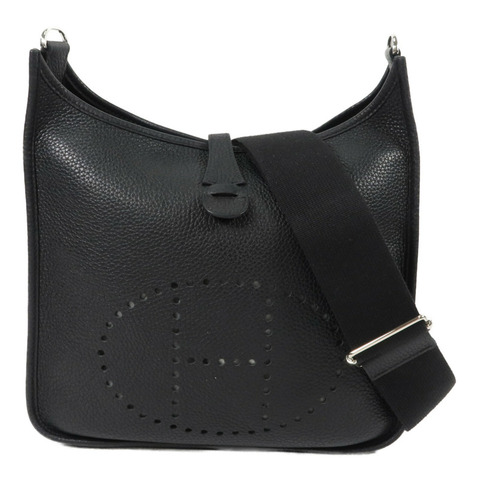 HERMES Clemence皮革Evelyne PM 肩背袋Noir