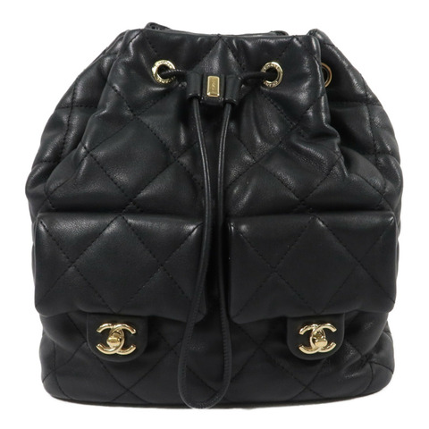 CHANEL 羊皮皮革Backpack背包