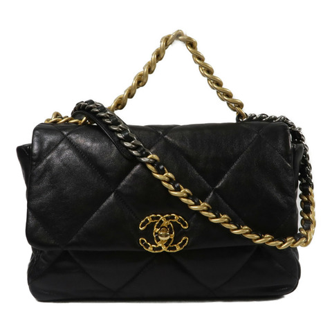 CHANEL 羊皮皮革Chanel 19 Large手挽肩背兩用袋
