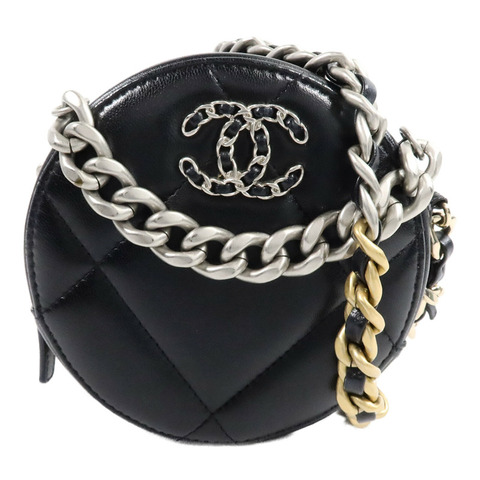 CHANEL 羊皮皮革Chanel 19 Round Chain肩背袋