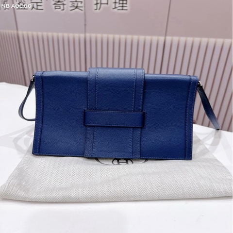愛馬仕 H passant 斜挎包 藍色