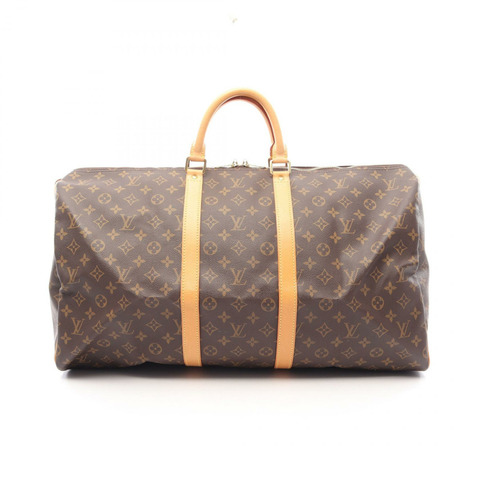 路易威登 Keepall 55 旅行手提包 M41424 Monogram 皮革 棕色 二手
