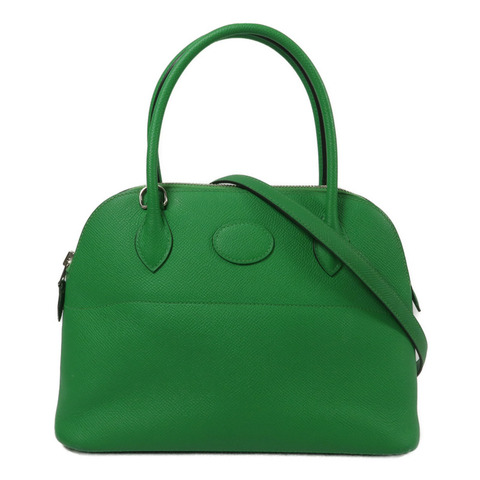 HERMES Epsom皮革Bolide 27手挽肩背兩用袋Bambou