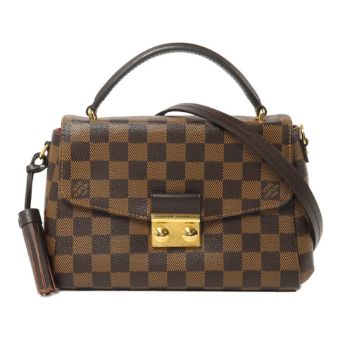 LOUIS VUITTON Damier Croisette手挽肩背兩用袋