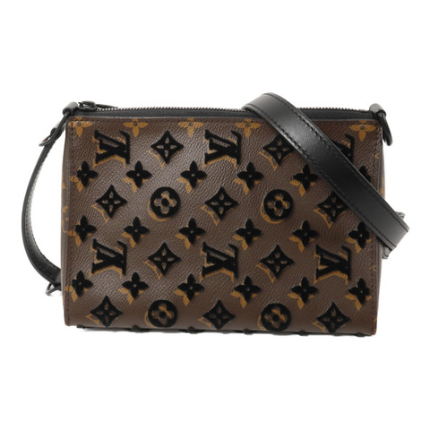 LOUIS VUITTON Monogram Tuffetage Triangle Messenger手挽肩背兩用袋