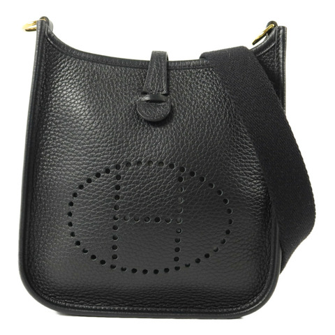 HERMES Clemence皮革Evelyne TPM肩背袋Noir