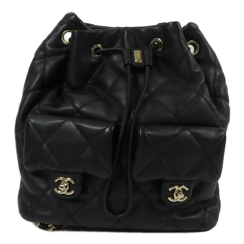 CHANEL 羊皮皮革Backpack背包